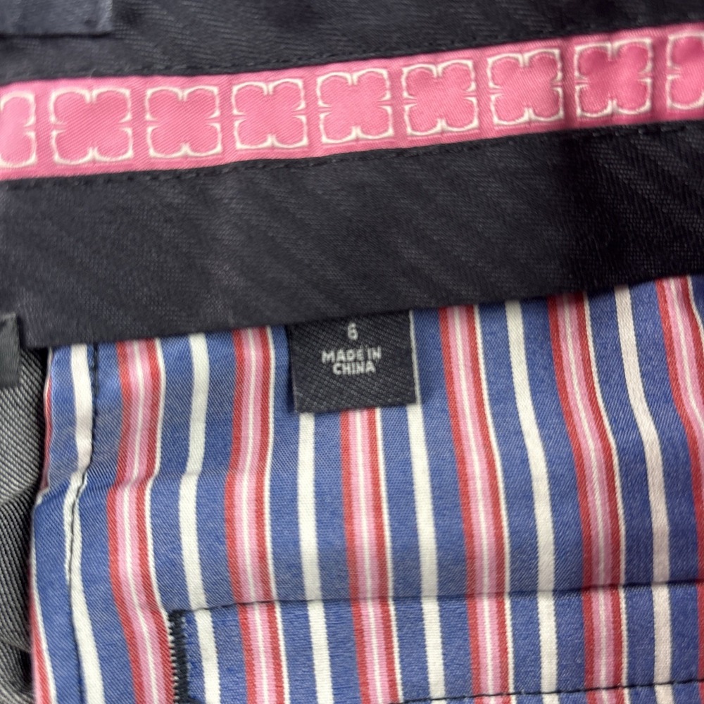 Liz Claiborne Pants Sz 6 Gray  Flat Front‎ Jackie Denim Hooks Zipper Pockets.New - Picture 4 of 16